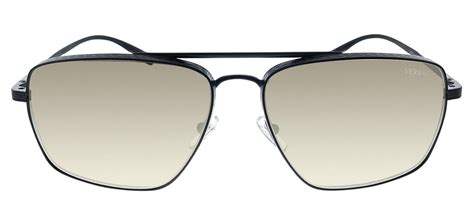 Versace VE 2216 12615A Black Metal Pillow Sunglasses Brown .